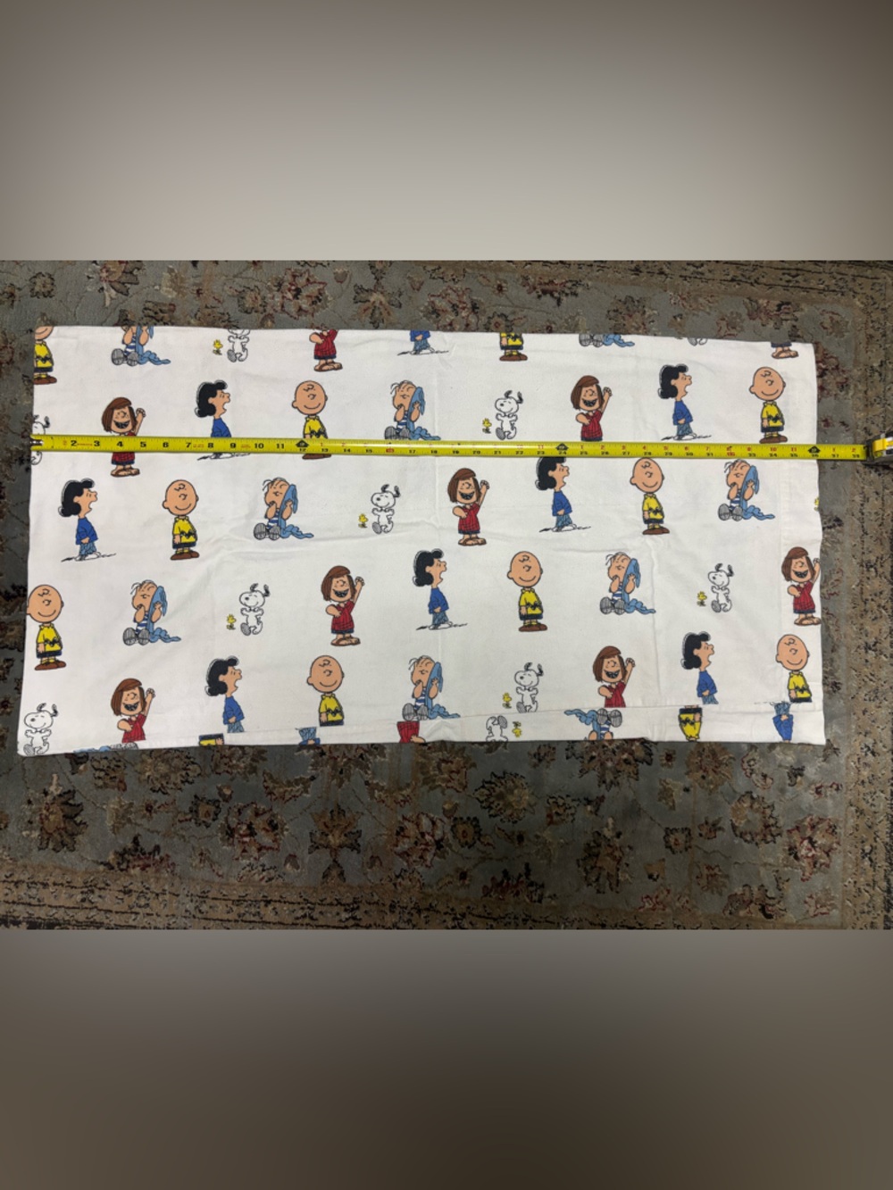 Vintage Peanuts King Sized Large Decorative Pillowcase